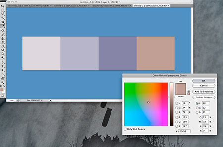 Photoshop color swatches